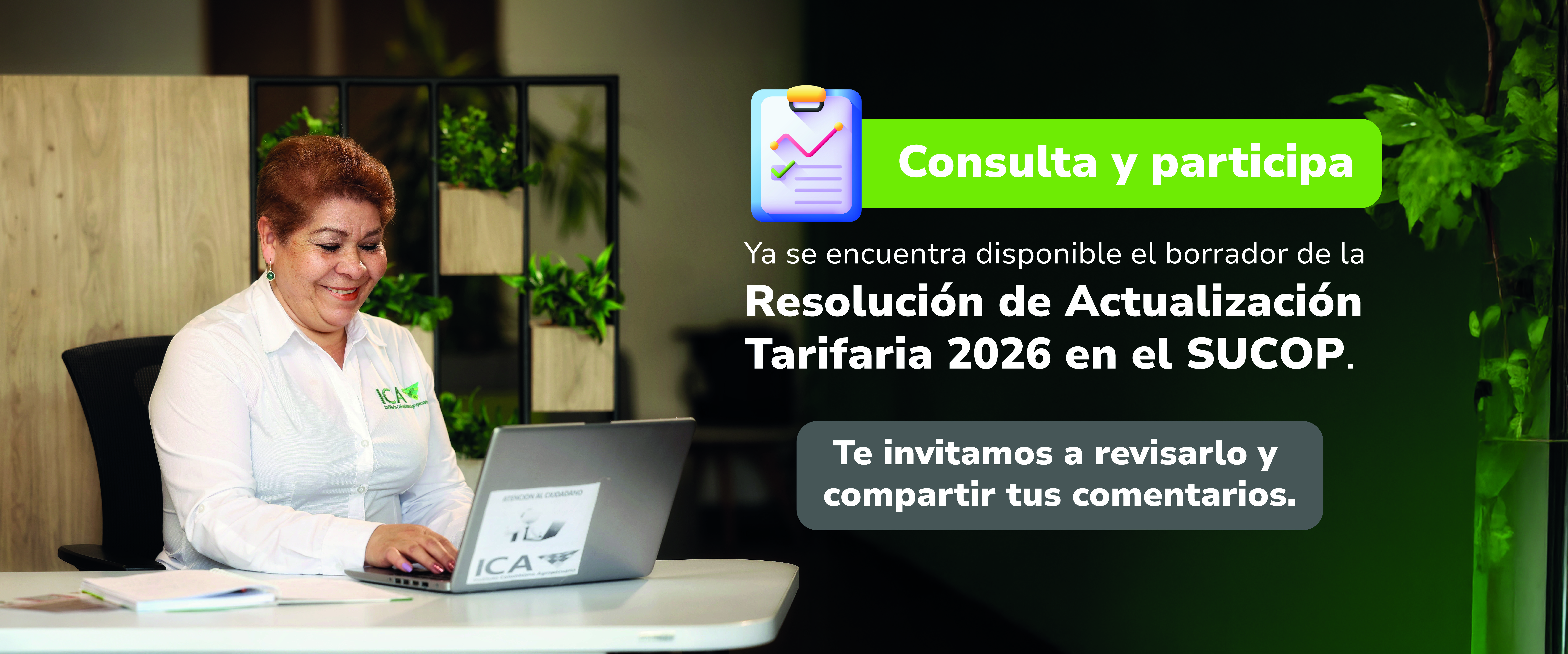 Participa en el borrador de la Resolución de Actualización Tarifaria 2026