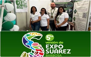 Participantes en la feria.