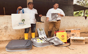 Entrega de kits de bioseguridad a productores de Arauca.