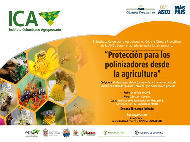 El ICA realizará taller en protección a los polinizadores desde la agricultura, en Villavicencio