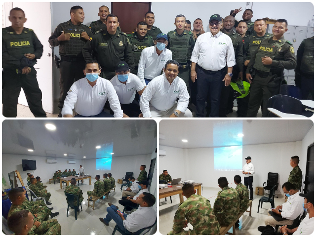 En Cesar, Policía y Ejército se capacitan en movilización de animales  