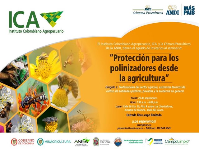 MinAgricultura, el ICA y la ANDI realizarán taller para proteger a los polinizadores desde la agricultura, en Palmira, Valle del Cauca