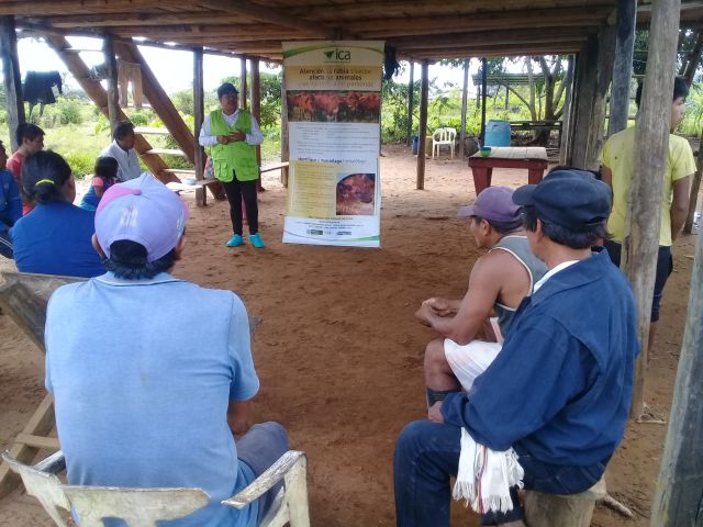 El ICA realizó taller en prevención de rabia de Origen Silvestre con comunidad indígena del Vaupés