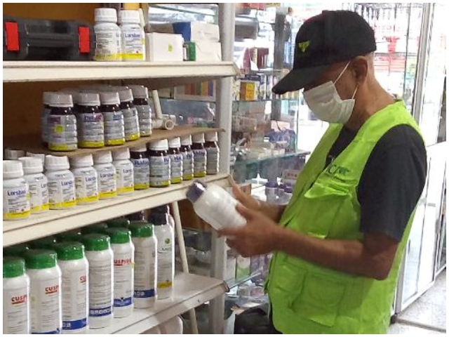 Inspección a comercializadores de insumos agropecuarios.