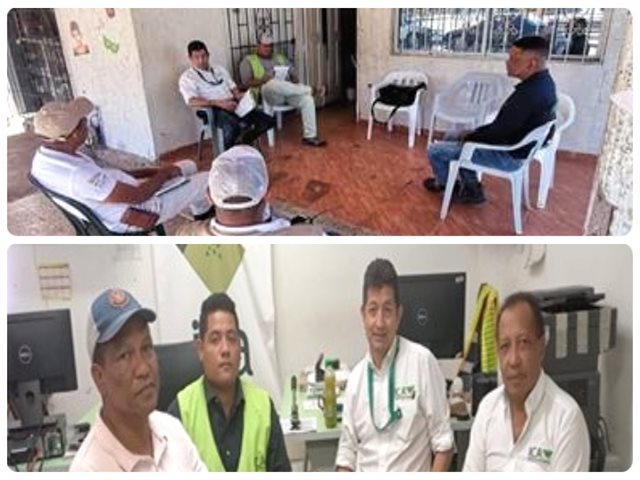 Visitas a los predios de productores de mando, achiote y cacao.