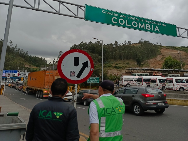 Controles ICA PAPF Rumichaca.