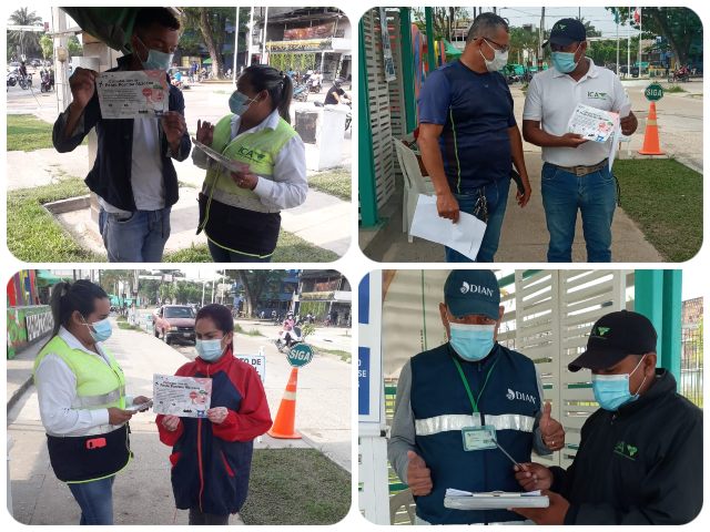 Funcionarios ICA en actividades de IVC. 