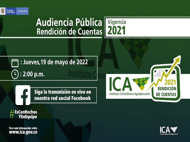 Rendición de cuentas , vigencia 2021