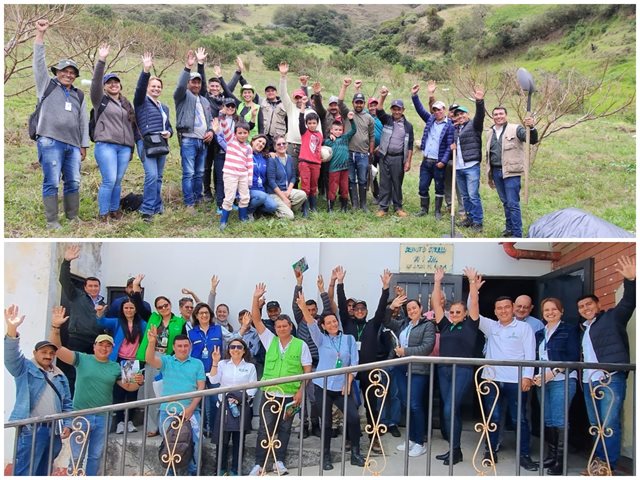 Participantes en los talleres.