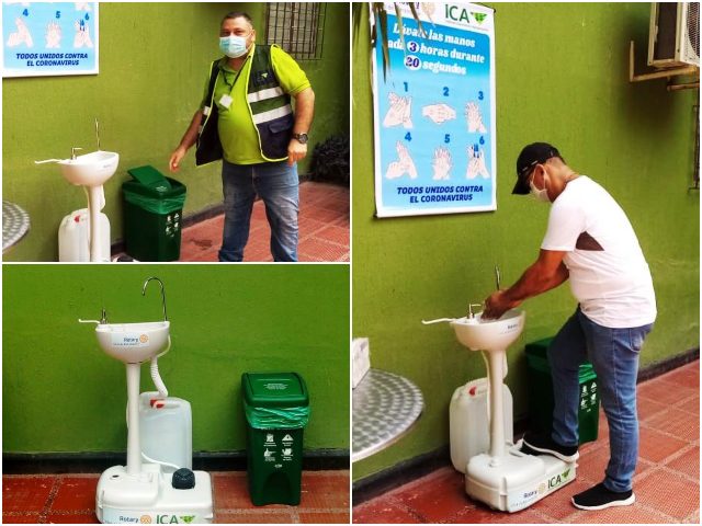 Desinfección portátil en seccional Atlántico. 