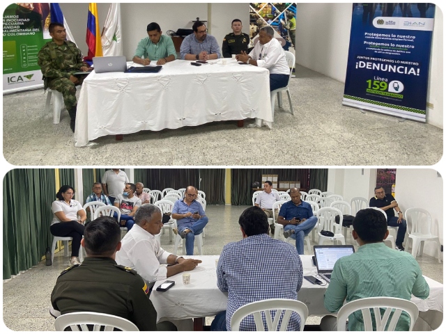 En Cesar, Centro Integrado evalúa sus acciones en la lucha contra el contrabando en el sector pecuario 