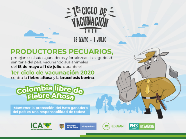 Tecnología y bioseguridad, importantes avances en I Ciclo de vacunación contra la fiebre aftosa 2020