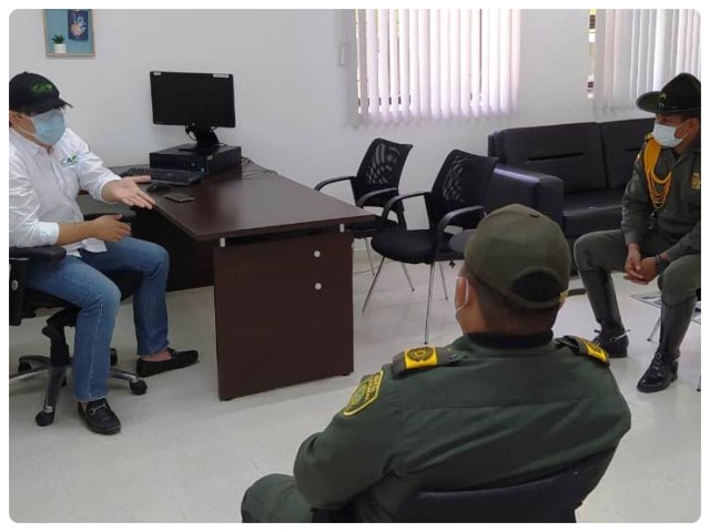 Gerente ICA Atlántico y Policía Nacional.