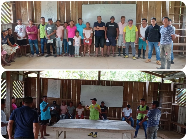 Capacitación en comunidades indígenas de Cubay y Guamal.   