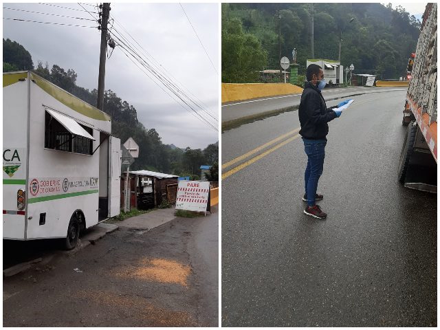 Control en la movilización en el departamento del Tolima. 