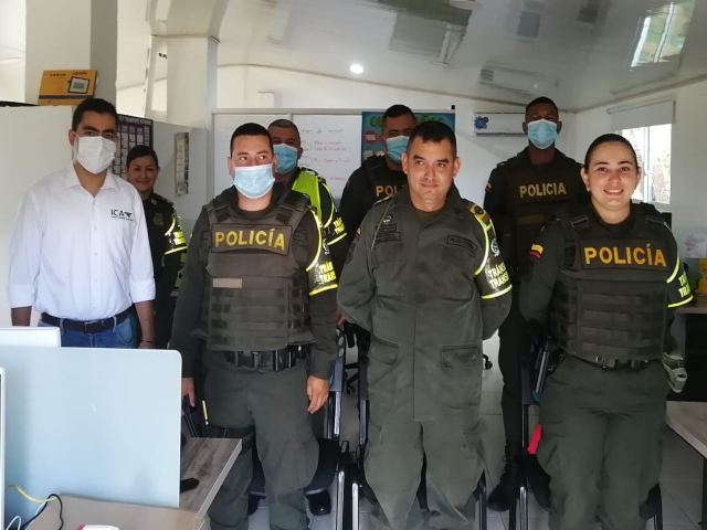 Capacitación a miembros de la Policía de Tránsito y Transporte en el Putumayo.