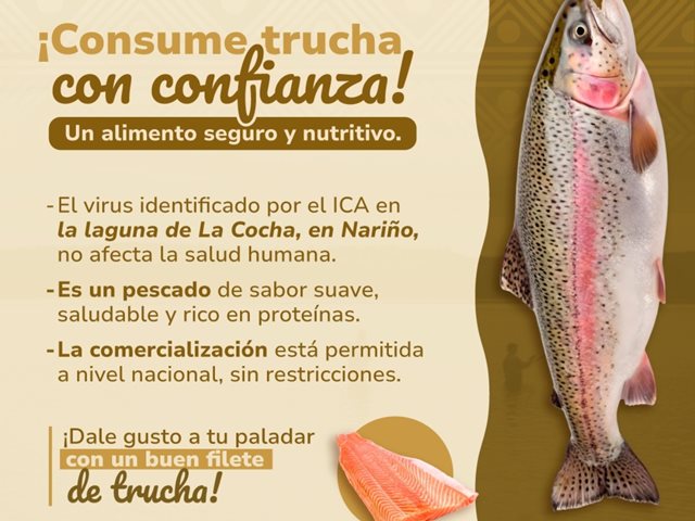 ¡Consuma trucha con confianza!
