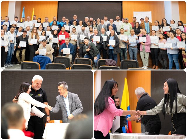 Ceremonia de entrega de los certificados.