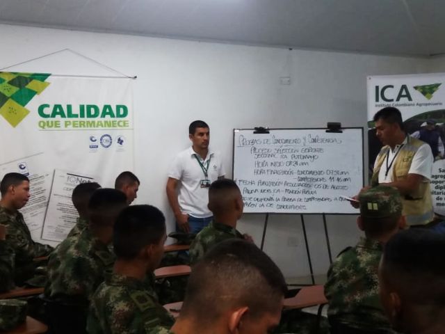 En el Putumayo, militares fueron capacitados en normatividad sobre control y movilización de material vegetal