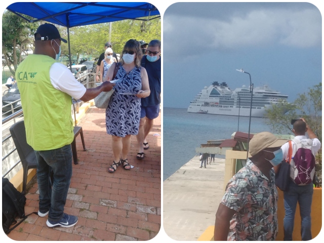 El ICA da la bienvenida a los visitantes de los cruceros que arriban a San Andrés