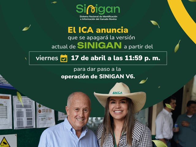 El próximo lunes 20 de abril iniciará la operación de SINIGAN V6.