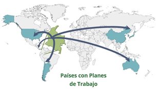 Regiones con Planes de Trabajo firmados con Colombia