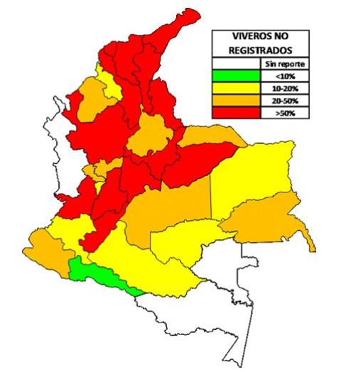 Comprar material en viveros registrados ante el ICA, es contar con respaldo técnico de calidad fitosanitaria