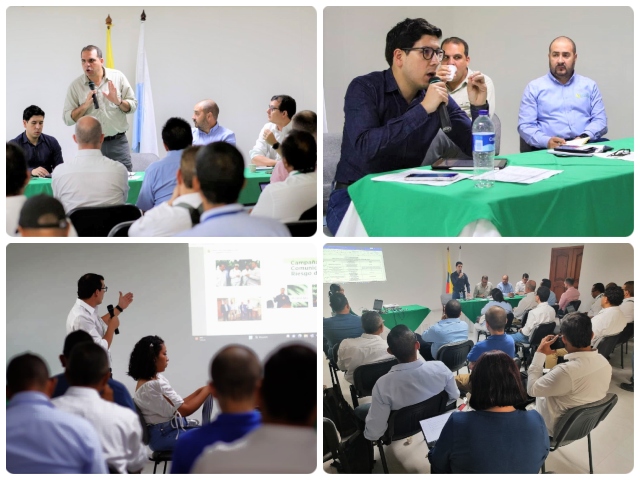funcionarios ICA y participantes en el taller