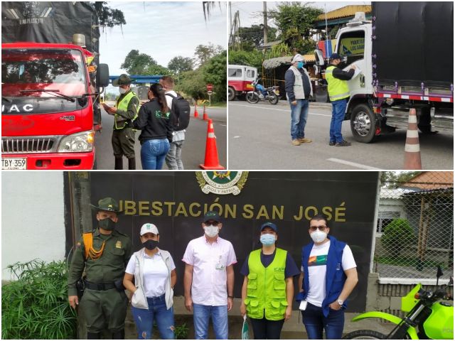 Inspección a transportadores del municipio de Pereira.