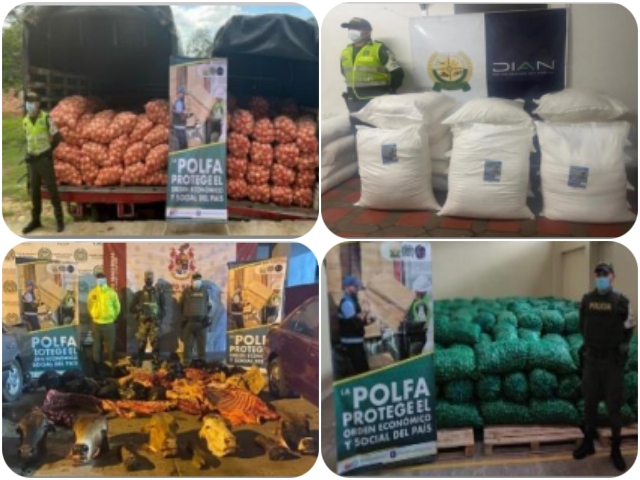 $890 millones incautados en productos agropecuarios de contrabando 