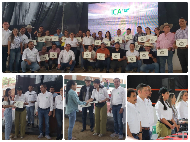 Entrega de certificaciones en BPG a productores ganaderos de Tame, Arauca.