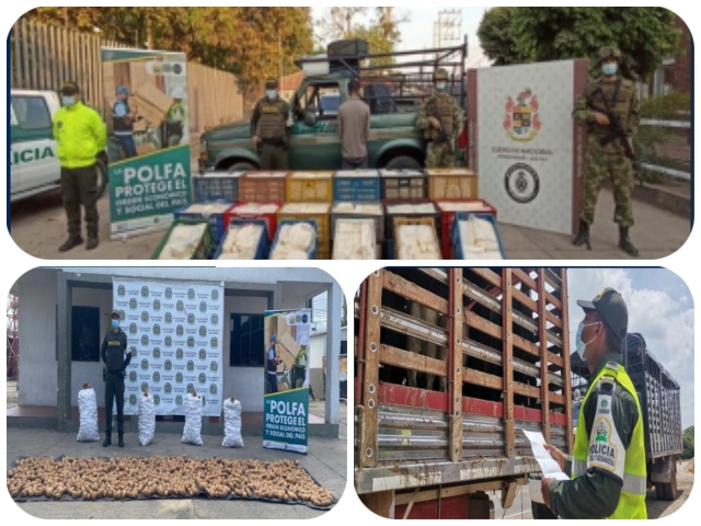 Más de 680 millones en productos agropecuarios fueron aprehendidos por las autoridades en zona de frontera 