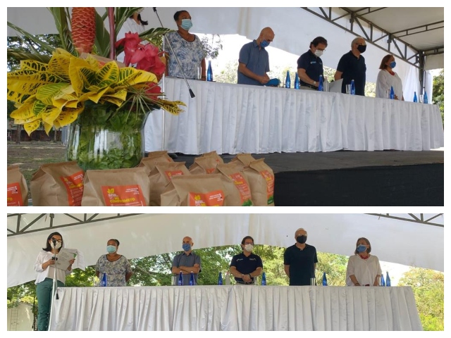 Entrega de semillas biofortificadas a agricultores del Cauca.