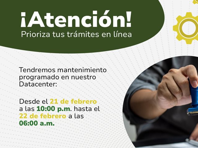 ¡Atención! Mantenimiento y traslado del Datacenter del ICA puede afectar trámites digitales