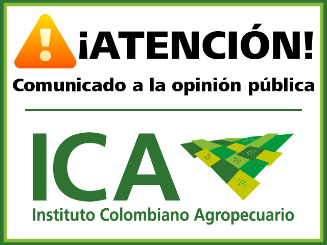 Comunicado a la opinión pública, en especial al sector ganadero del Atlántico
