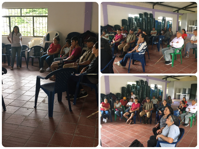 Jornada de comunicación de riesgo con productores de café del Putumayo.