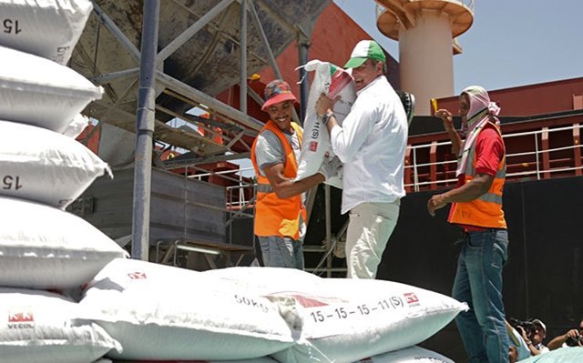 MinAgricultura recibe primer buque con 20 mil toneladas de fertilizantes importados directamente desde Rusia