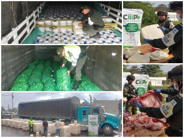 Más de $172 millones incautados en productos agropecuarios, nuevo golpe del CIIIP en zonas de frontera