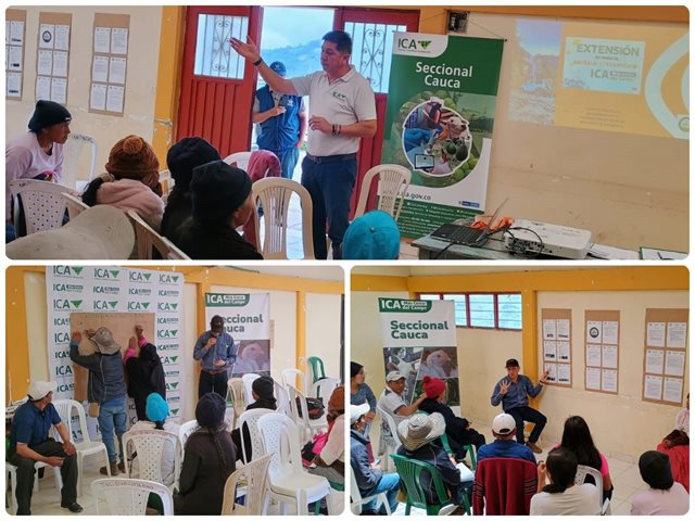 En Cauca, con acompañamiento técnico, el ICA busca mejorar las condiciones sanitarias del pueblo Yanacona