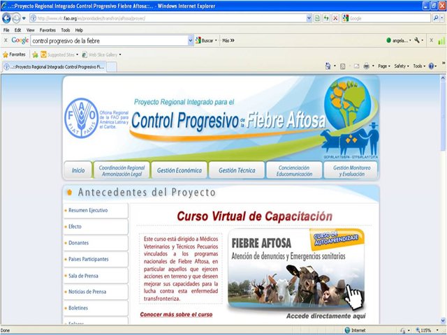 FAO presenta curso virtual gratuito sobre fiebre aftosa 