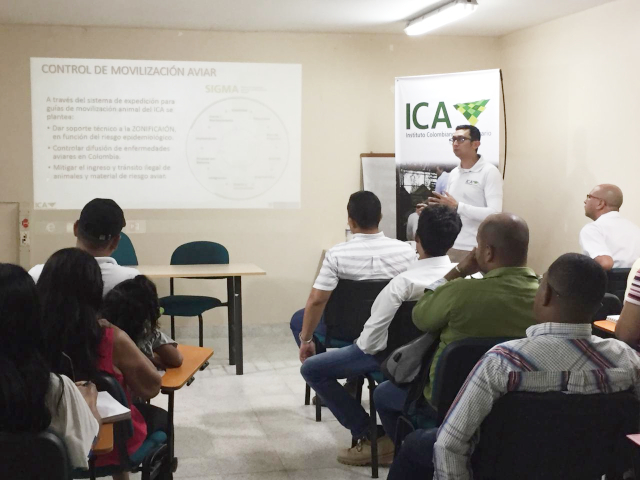 El ICA lideró capacitación sobre normatividad nacional aviar con productores avícolas de La Guajira 