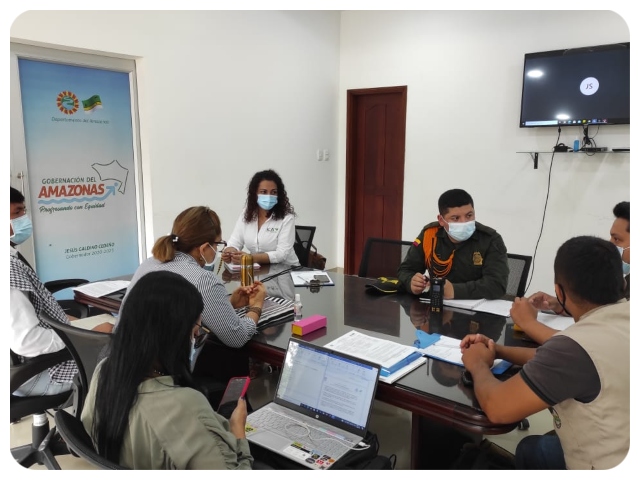 Reunión primera sesión mesa técnica Amazonas. 