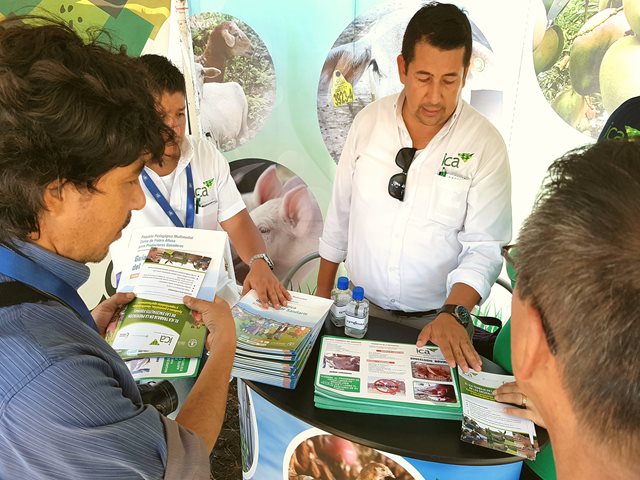 Oferta institucional del ICA presente en la 10ª versión de Agroshow Pajonales 