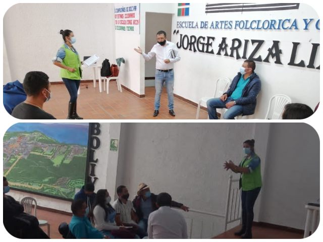 Funcionarios del ICA en actividades 
