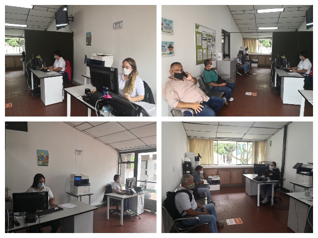 Instalaciones del punto de Atención al Usuario en Dosquebradas.  