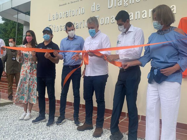 Inauguración del laboratorio de diagnóstico fitosanitario de Zona Bananera, Magdalena. 