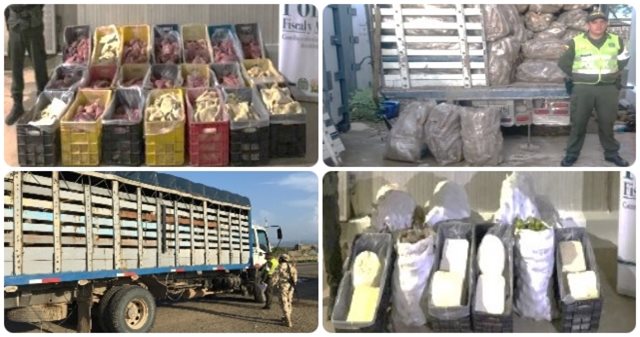 Inicia junio con importante incautación de productos agropecuarios de contrabando en zona de frontera