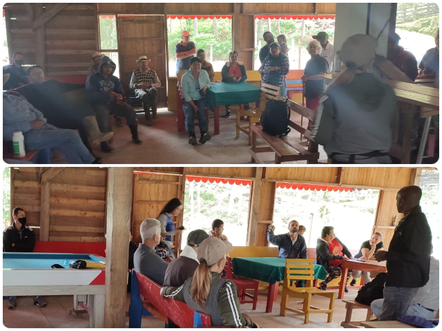 Socialización en BPA con productores de aguacate. 