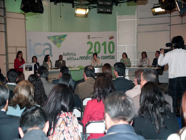 El ICA efectuó su Audiencia Pública de Rendición de Cuentas por la Vigencia 2010