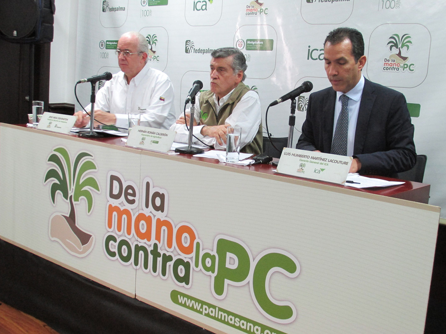 Ministerio de Agricultura, ICA y FEDEPALMA, lanzan campaña contra la Pudrición del Cogollo